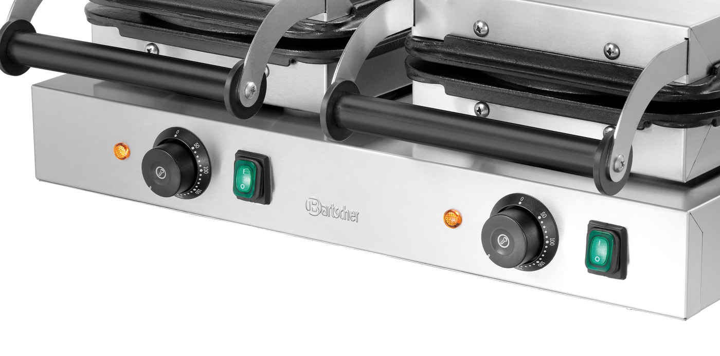 Bartscher Waffeleisen 2HW211 | Eigenschaften: - |Maße: 60 x 47 x 23,0 cm. Gewicht: 32,5 kg