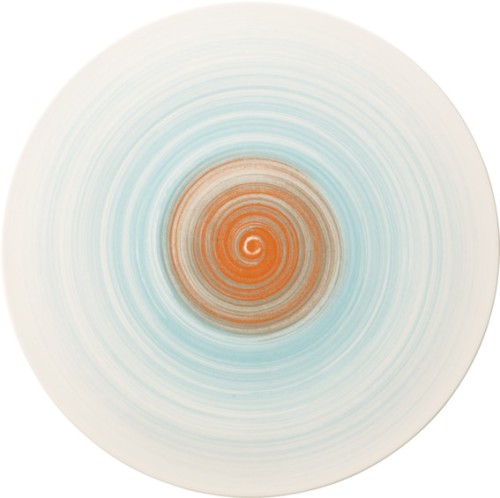 Villeroy & Boch Coupeteller flach, 32 cm Durchmesser, Serie Amarah Aquamarin