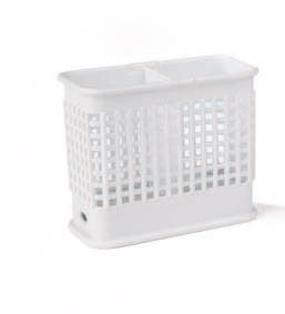 ARAVEN Abtropfgitter für Besteck weiß, 156x81x131mm