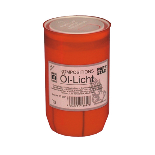 Kompositions-Öl-Licht T3 Ø 5,8 cm · 9,6 cm rote Hülle von PAPSTAR