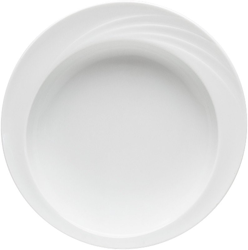 Schoenwald Donna Komfortteller 23 cm Teller flach, Dekor gelber Rand