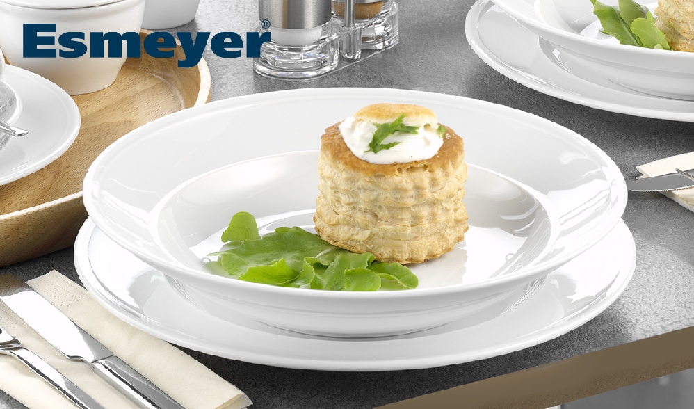 Bauscher Teller tief COME4TABLE, mit steile Fahne, Durchmesser: 250 mm, Höhe: 49 mm, uni weiss.