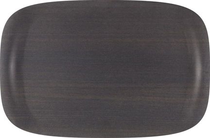 Roltex Speisetablett Earth Wave Art, 32 x 21 cm, dunkles Holz