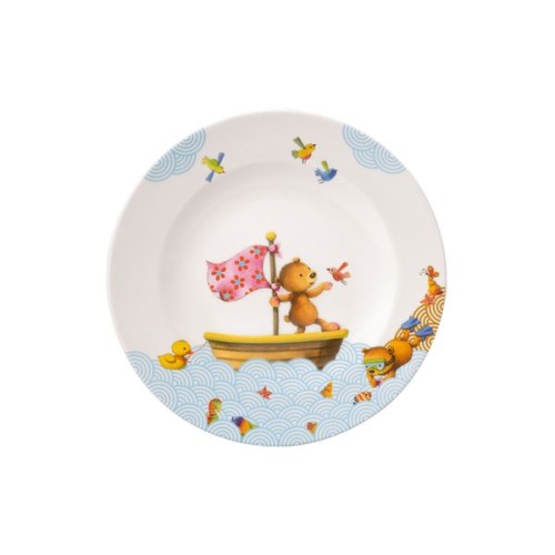 Villeroy & Boch Happy as a Bear Kinderteller flach, Durchmesser: 21,5 cm