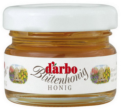 Darbo Blütenhonig im Miniglas à 28 g Inhalt: 60 Stück pro Karton