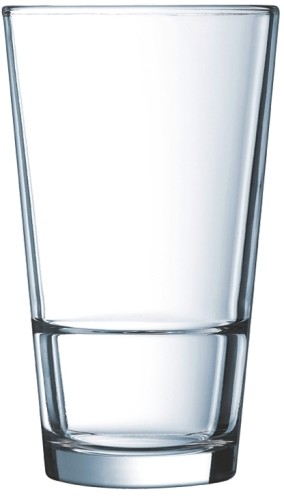 Stack Up FH40 Longdrink stapelb.40cl, 0,3l /-/ mit Füllstrich - Arcoroc Transparent (gehärtet)