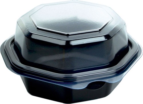 Duni Octaview® (C&C Packung mit 866013) 118 x 118 x 60 mm Schwarz ungeteilt, 280 Stk/Krt (8 x 35 Stk)