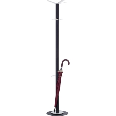 easyCloth® Garderobenständer B 35 x 175 x 35 cm (B x H x T) Stahl, epoxylackiert anthrazit, Maße: 35 x 175 x 35 cm (B x