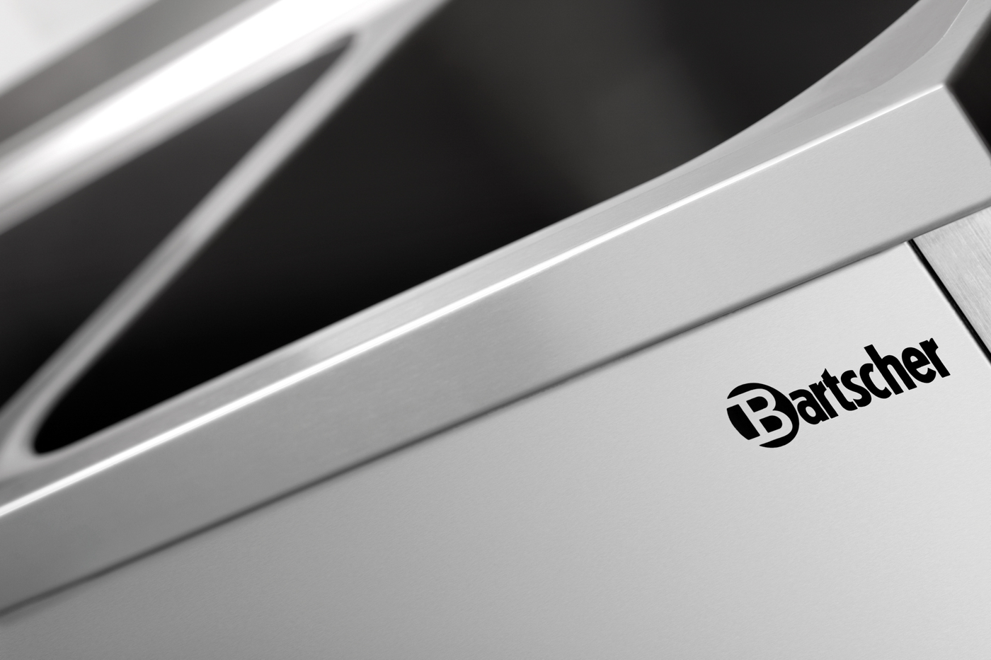 Bartscher Spüle 700, B 1800, 2 Becken RE | TiefeBecken: 500 mm | Maße: 180 x 70 x 85,0 cm.Gewicht: 54 kg