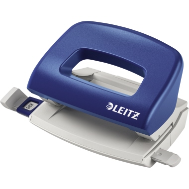 Leitz Locher New NeXXt 8 cm 10 Bl. (80 g/m²) mit Anschlagschiene blau