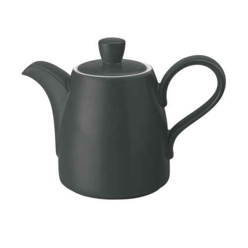Seltmann Kaffeekanne 0,38 l, rund, Form: Coup Fine Dining, Dekor: 57273 anthrazit, hohe Kantenschlagfestigkeit, Made in Germany