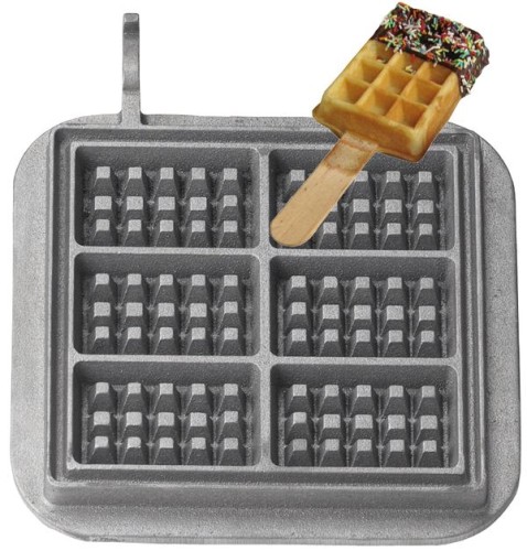NEUMÄRKER Rahmwaffel Backplattensatz für Backsystem unbeschichteter Grauguss