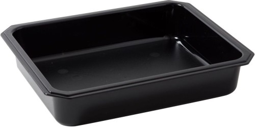 Roltex GN 1/2 Behälter mit 65 mm Höhe aus Polycarbonat, schwarz