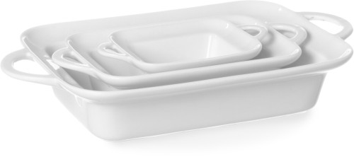 HENDI Ofenform mit Ohrengriffen rechteckig - 100x140x(H)45 mm