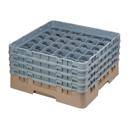 Cambro Gläserspülkorb beige mit 36 Fächern max Glashöhe 21,5cm. Dieser Gläserspülkorb bietet optimalen Schutz für Ihre