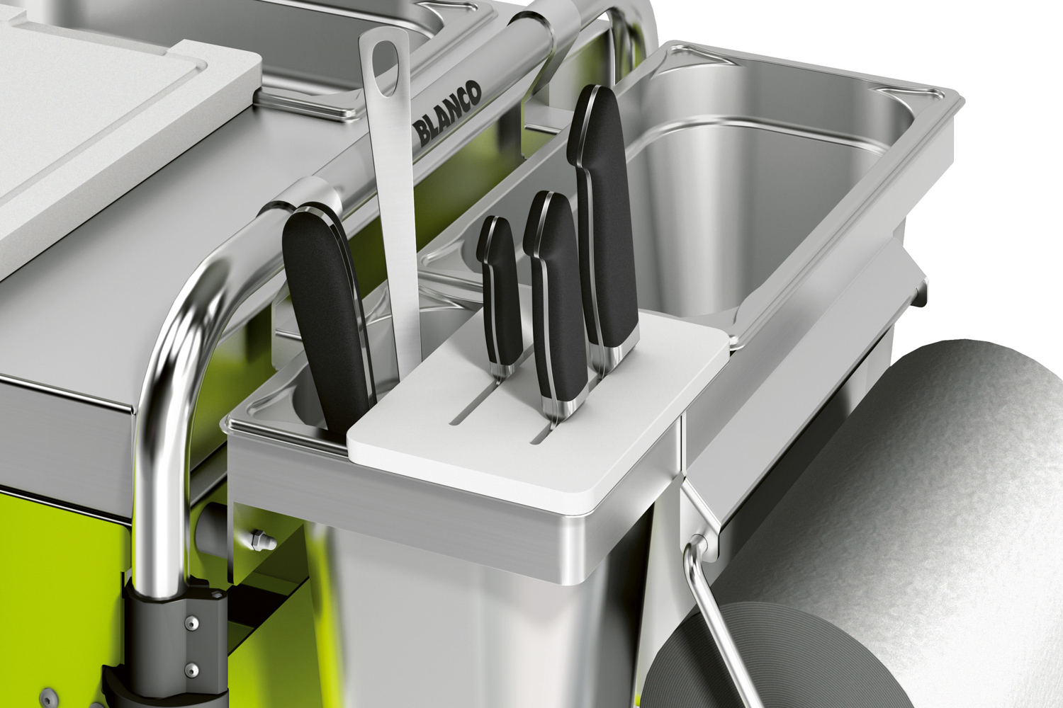 BLANCO Messerhalter aus Kunststoff, passend zu GN 1/6, spülmaschinenfest