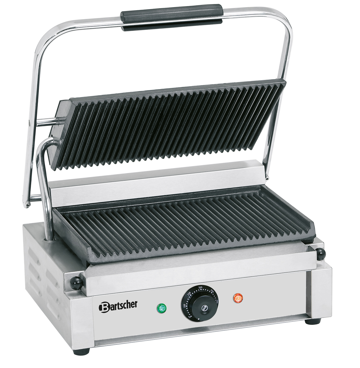 Bartscher Kontaktgrill "Panini" 1R |Programmierung: - | Maße: 41 x 40 x 20,0 cm.Gewicht: 18,7 kg