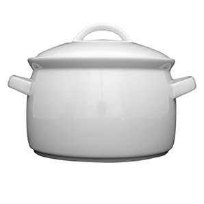 Terrine 2,70 l - Form: Today - weiss - aus, Porzellan. Hersteller: Eschenbach. "Made in, Germany".