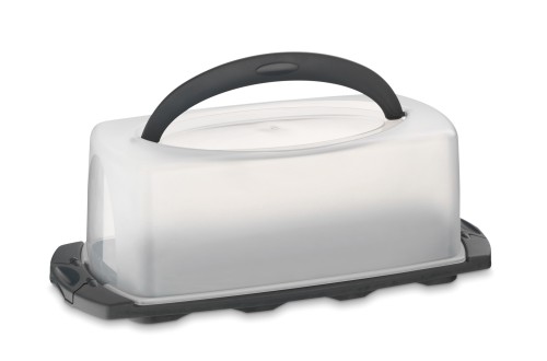 KELA Königskuchenbehälter Deli PP-Kunststoff graphitgrau 40,0x17,0x14,5cm