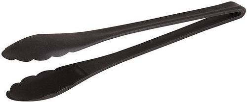 Salatzange 10 x 6 cm, Griff: 23 cm Polyamid, schwarz spülmaschinengeeignet Farbe: Schwarz