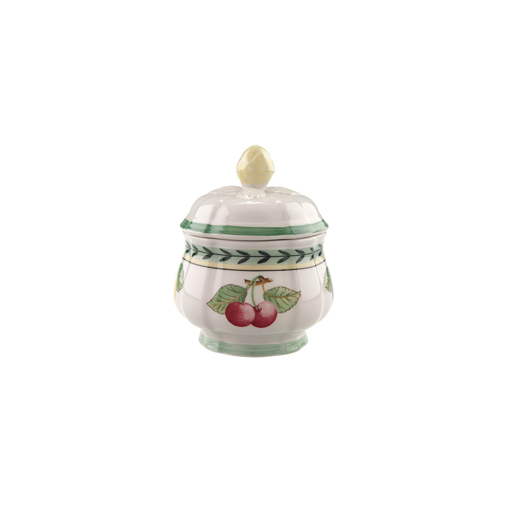 Villeroy und Boch Zuckerdose 6 Pers. - Maße: 8,5 x 8,5 x 11 cm / Ser.: French Garden Fleurence