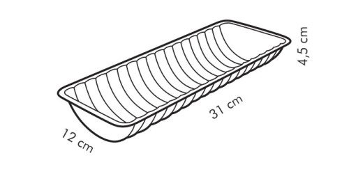 Backform Rehrücken DELICIA 31 x 12 cm