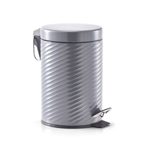 Kosmetikeimer, 3 ltr., Metall, anthrazit. Ø: 170 mm. Höhe: 260 mm.