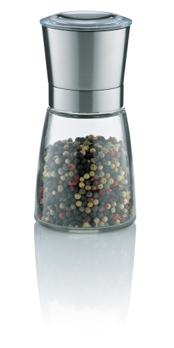KELA Salz-/Pfeffermühle Molino Glas transparent 13,5cm 6,5cmØ 200,0ml
