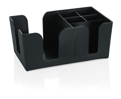 Bar-Caddy. ABS Kunststoff. passend für Servietten 12,5 x 12,5 cm. Maße: 24 x 15 x 11 LxBxH.