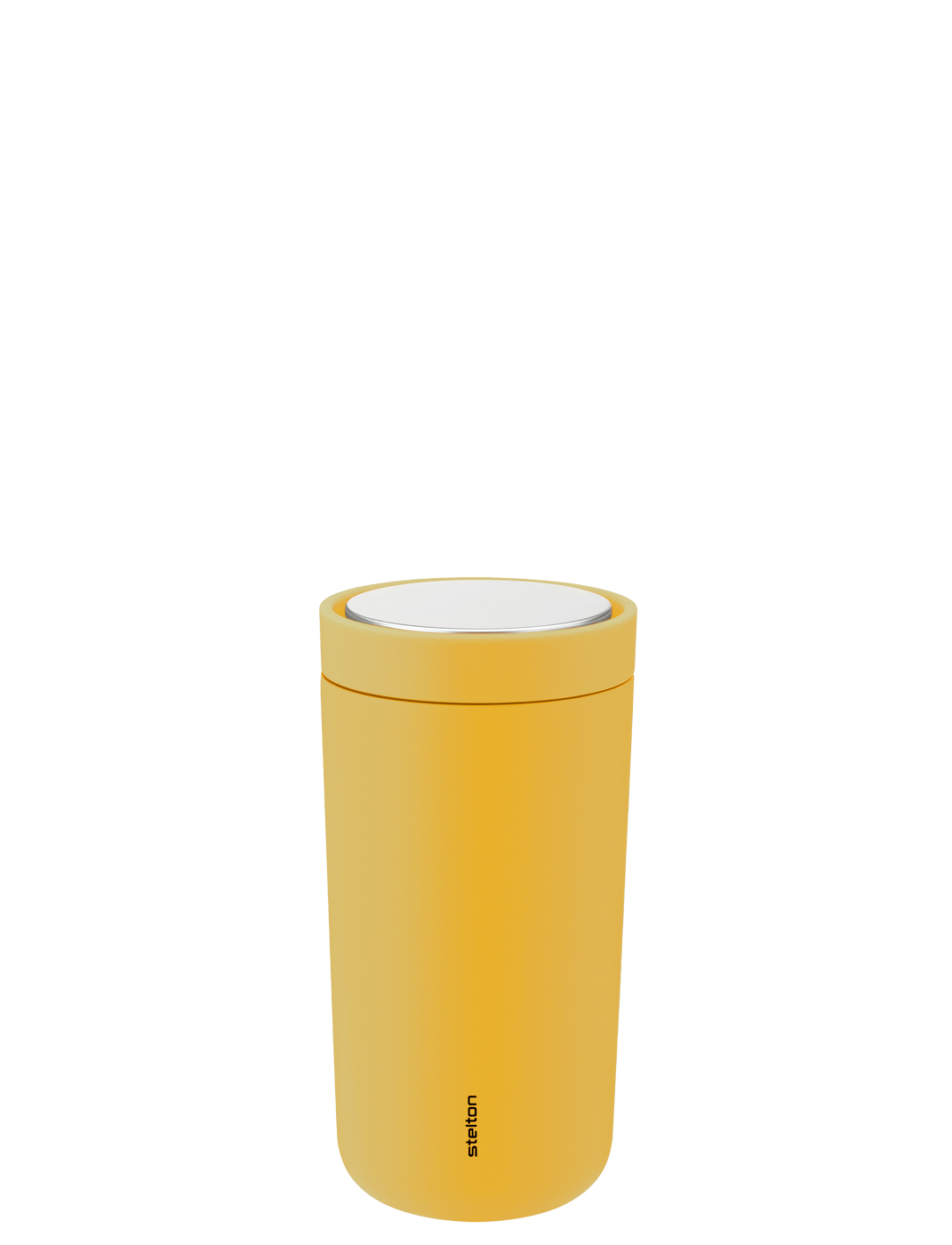 To Go Click to go Becher soft poppy yellow - Maße: 7,2 x 7,2 x 14 cm - von Stelton