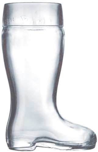 Bierstiefel Preßglas 62,8cl 0,5l /-/ Stölzle-Oberglas