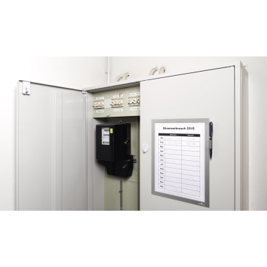DURABLE Magnetrahmen DURAFRAME® NOTE DIN A4 silber metallic