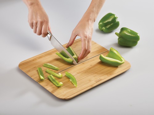 Joseph Joseph Cop2Pot Bamboo - Schneidebrett, klein- bamboo