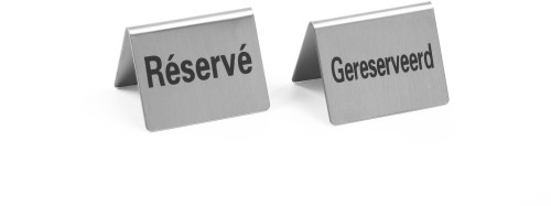 HENDI Tischschild Reserviert - 52x(H)40 mm - Gereserveerd  Réservé -