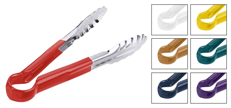 Küchenzange 30 HACCP aus Edelstahl in der Farbe blau Länge 30 cm