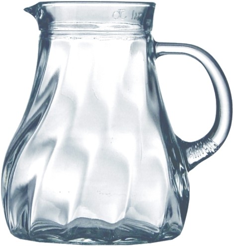 Krug WAVE mit Wellendekor,  Inhalt: 1,05 ltr., Höhe: 142 mm, Durchmesser: 164 mm Füllstrich bei 1,0 ltr.