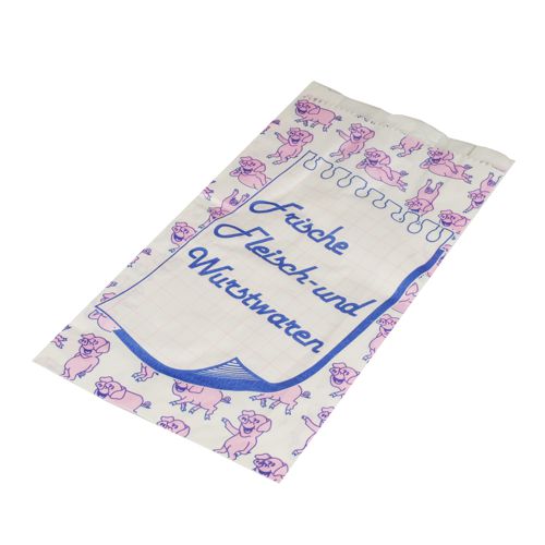 1000 Fleischerbeutel, Kraftpapier, gefädelt 28 cm x 14 cm x 6 cm von PAPSTAR