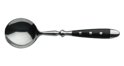 Servierlöffel NOSTALGIE schwarz 18/0 Form ist Oval