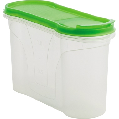 axentia Vorratsdose 8,5 x 13,5 x 22,5 cm (B x H x L) 1l Kunststoff transparent