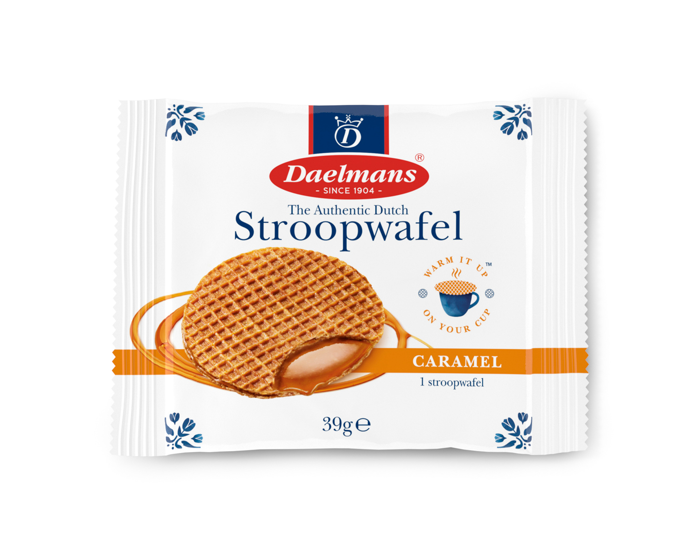 Daelmans Jumbo STROOPWAFEL, Inhalt: 36 Stück à 39 g je Karton.