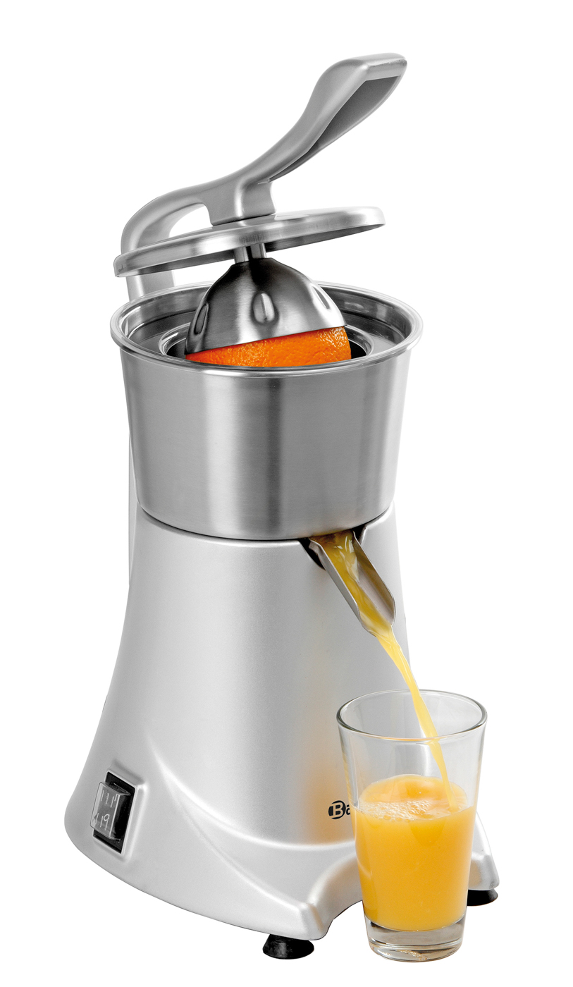 Bartscher Zitruspresse CS1, elektrisch |Steuerung: Automatische Aktivierung durchSchließen des Hebelarms | Maße: 22 x 33 x
