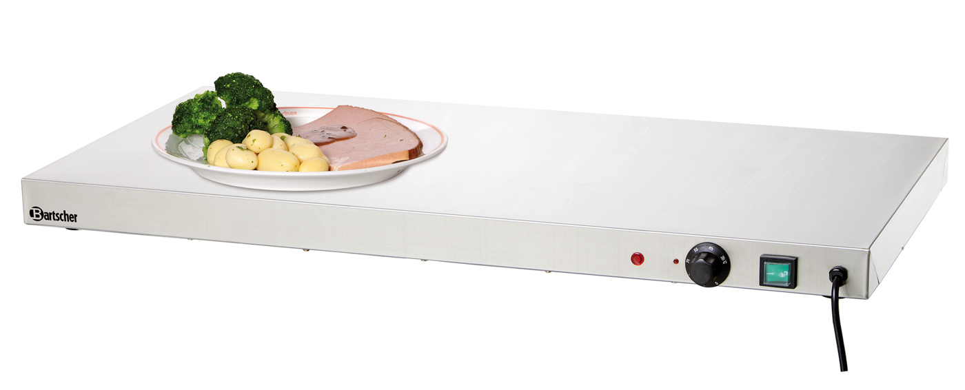 Bartscher Warmhalteplatte WP450 | Thermostat: Ja| Maße: 90 x 45 x 6,4 cm. Gewicht: 13,2 kg