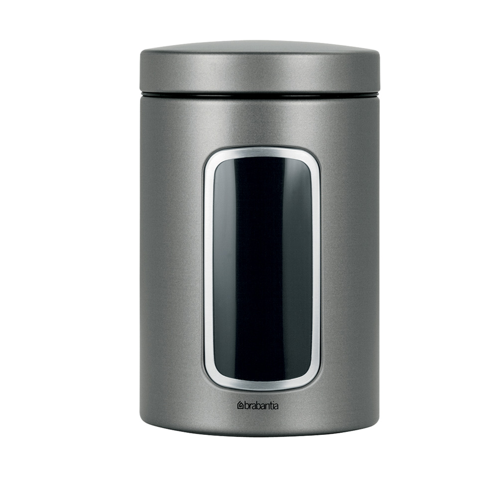 Brabantia Fensterdose 1,4 L rund Platinum