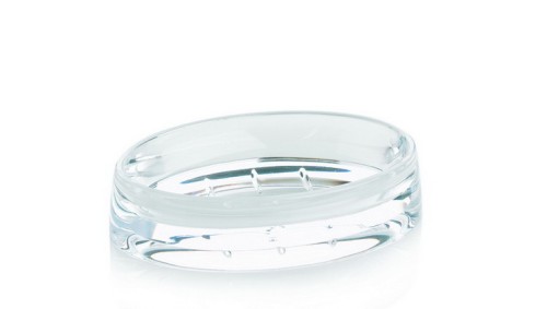 Kela Seifenschale Sinfonie Acryl transparent 13,5x8,5x3cm