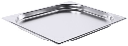 GN-Behälter Serie 8600 aus Edelstahl, DIN 66075 bzw. EuroNorm 631-1, stapelbar, Materialstärke 0,6-0,8 mm mit Randverstärkung.  Deckel 8711