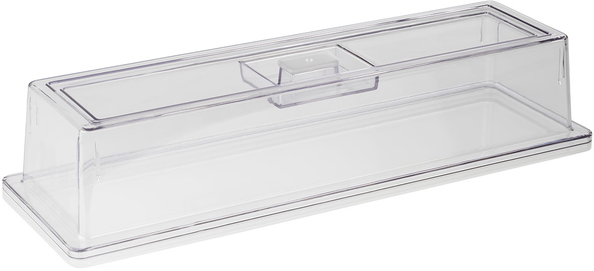 GN 2/4 Abdeckhaube 53 x 16,2 cm, H: 10,5 cm Polycarbonat Materialstärke: 3 mm spülmaschinengeeignet bruchsicher stapelbar