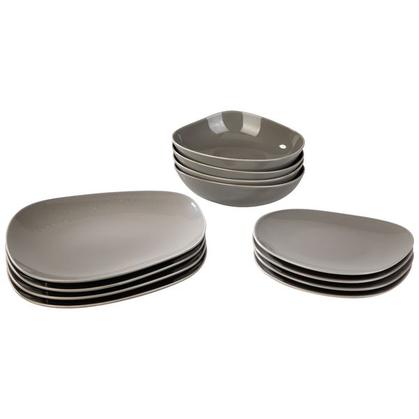 Villeroy & Boch Organic Taupe Starter Teller Set 12-teilig