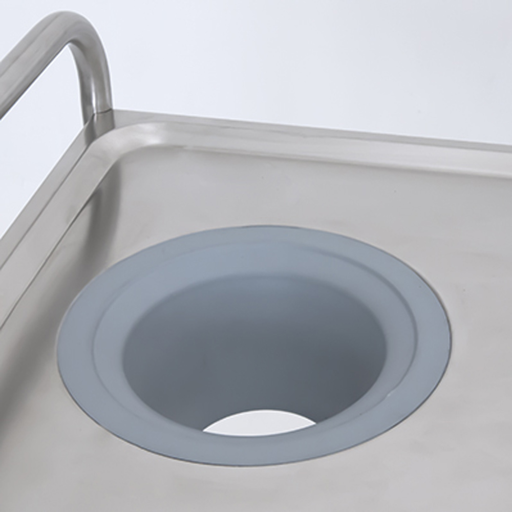 ETHERNASOLID® Abfall-Loch, Durchmesser 11 cm, für Edelstahl- und Schwerlastwagen