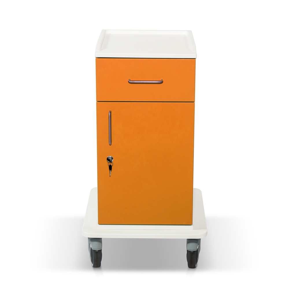 ETHERNASOLID® MULTICART Arbeitswagen T14 mit Schublade und Drehtür, orange