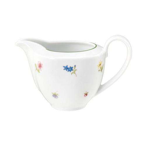 Seltmann Gießer 2 0,25 l, rund, Form: Community, Dekor: 57389 Streublume grüne Linie, hohe Kantenschlagfestigkeit, Made in Germany